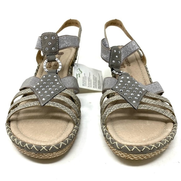 Rieker D6768 Ursula sandals Grey Combination - Picture 4 of 8